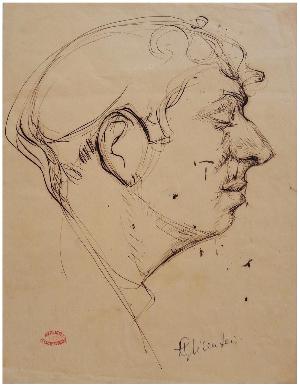 Henryk Glicenstein comparable auction result: henryk glicenstein polish american 1870 1942