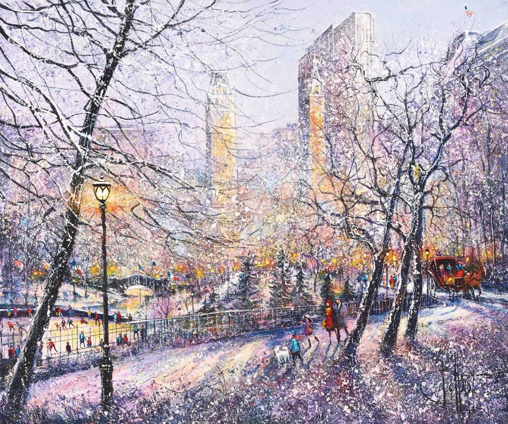 Guy Dessapt comparable auction result: guy dessapt new york central park in winter