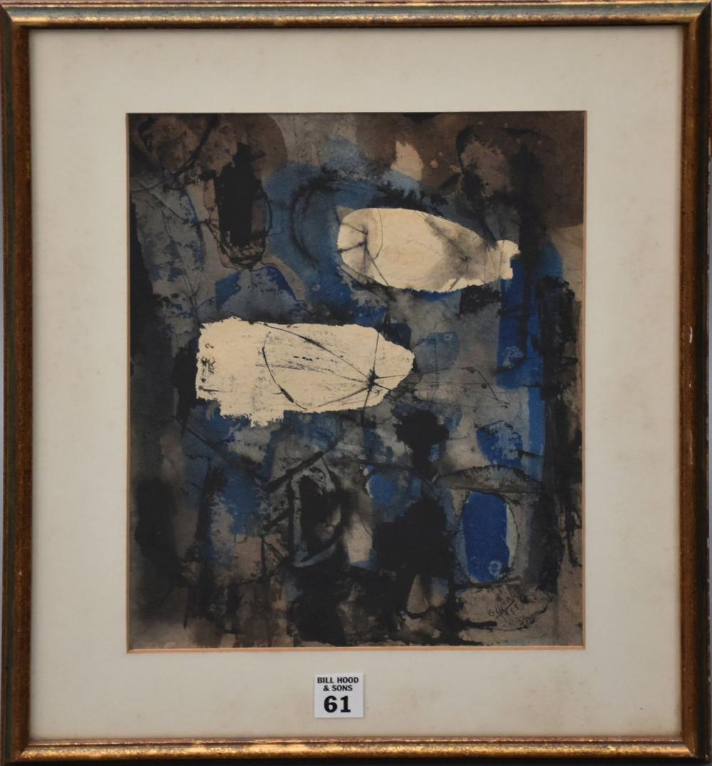 Guido Llinas comparable auction result: guido llinas cuba 1923 2005 watercolor gouache on paper abstract 11 1 2 x 8 1 2 inches