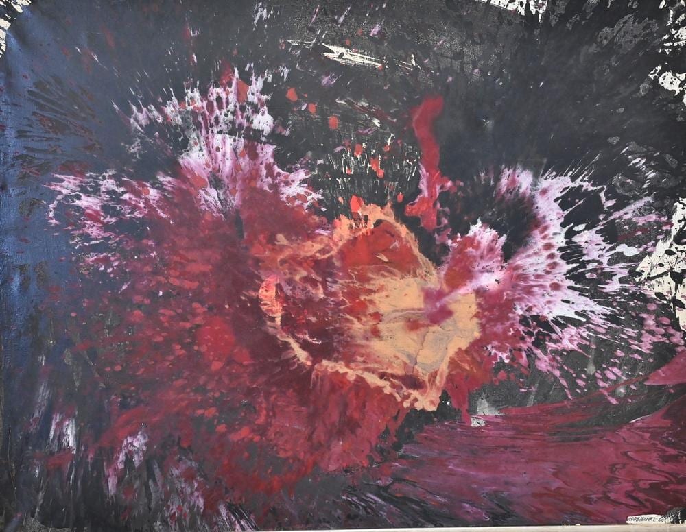 Jean Corbassiere comparable auction result: jean corbassiere b 1920 a st tropez n y ii 66 1965 oil on canvas signed and dated 65 lower right also signed titled and