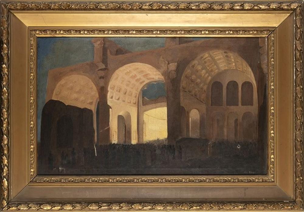 Gino Albieri comparable auction result: gino albieri cavarzere 1881 venice 1949 concerto alla basilica di massenzio
