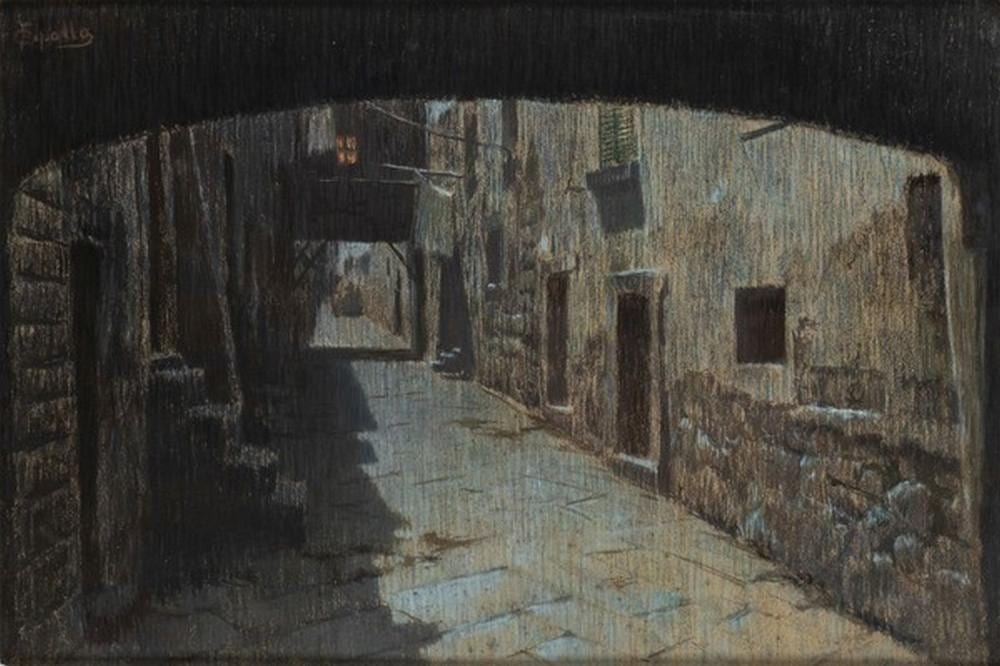 Fabio Cipolla comparable auction result: fabio cipolla rome 1854 1935 view of a village