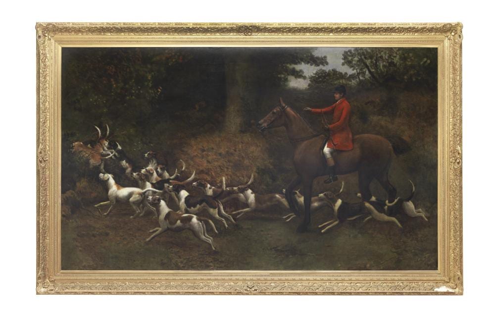 charles augustus henry lutyens british 1829 1915 huntsman and hounds · Bonhams · 2022-02-15 Charles Augustus Henry Lutyens comparable auction result: charles augustus henry lutyens british 1829 1915 huntsman and hounds