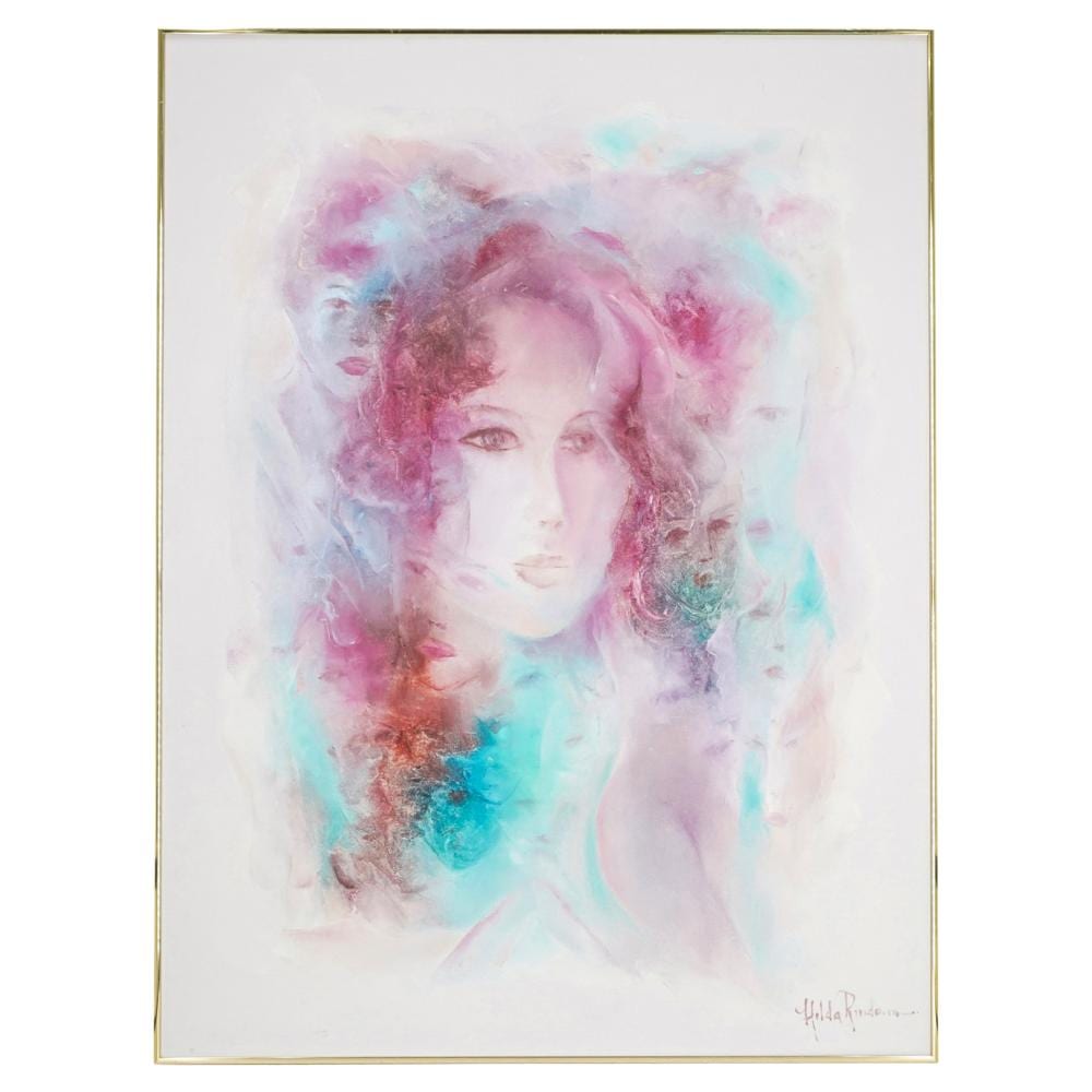 Hilda Rindom comparable auction result: hilda rindom cuban 20th cent oil painting on canvas