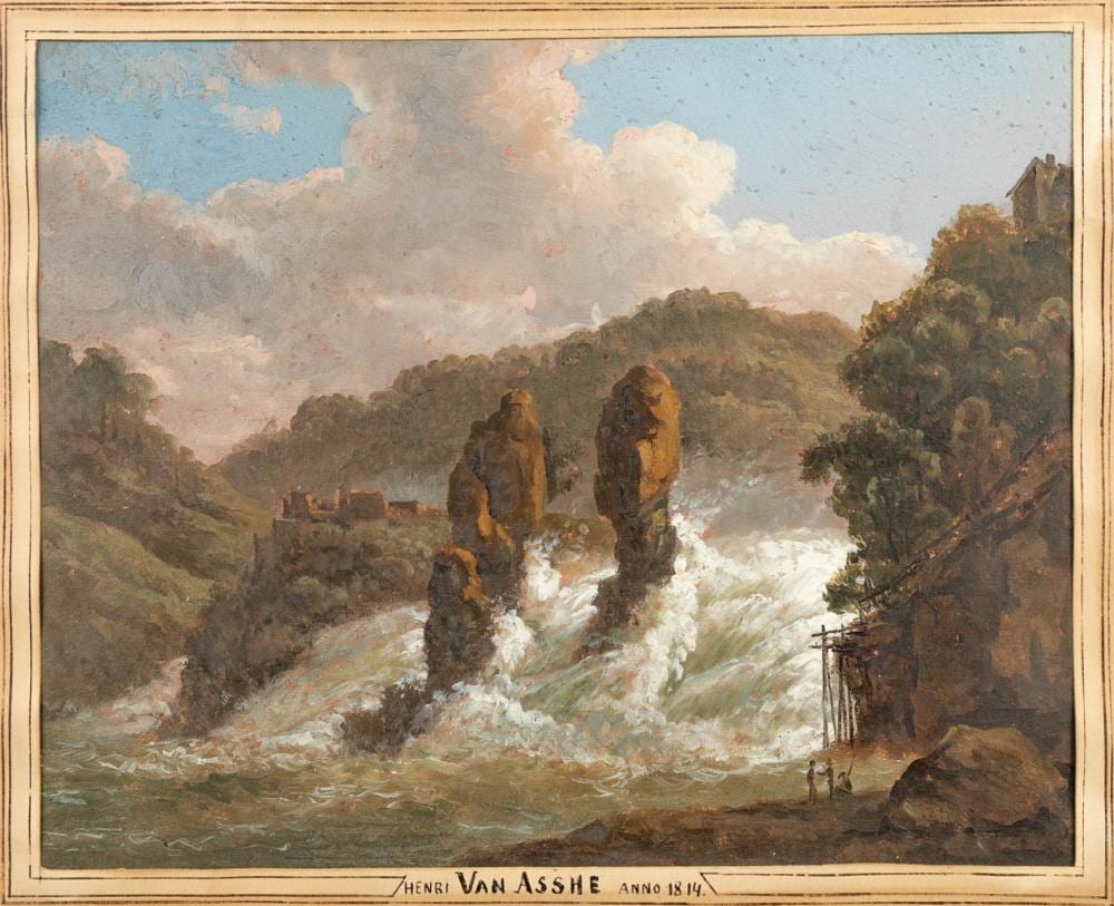 henri van assche 1774 1841 the waterfall a painting oil on paper · Flanders Auctions · 2022-02-10 Henri van Assche comparable auction result: henri van assche 1774 1841 the waterfall a painting oil on paper