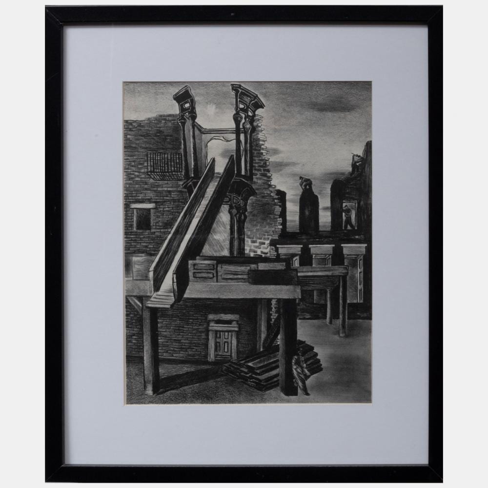 Ruth Chaney comparable auction result: ruth chaney 1908 1973 victorian ruins