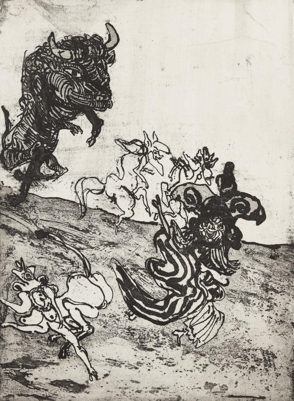 centaurs · Lehner Kunstauktionen · 2022-02-15 Kurt Moldovan comparable auction result: centaurs