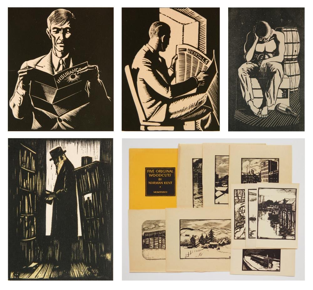 Norman Kent comparable auction result: 4 prints and portfolio