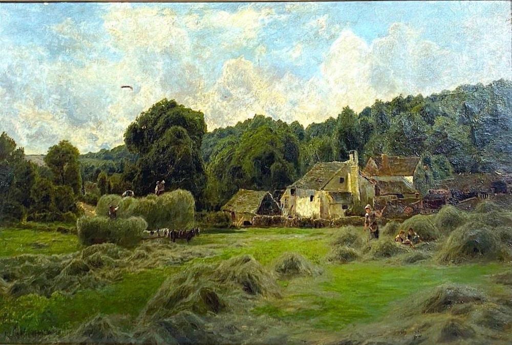 john clayton adams oil surrey hayfield · Neue Auctions · 2022-02-19 John Clayton Adams comparable auction result: john clayton adams oil surrey hayfield