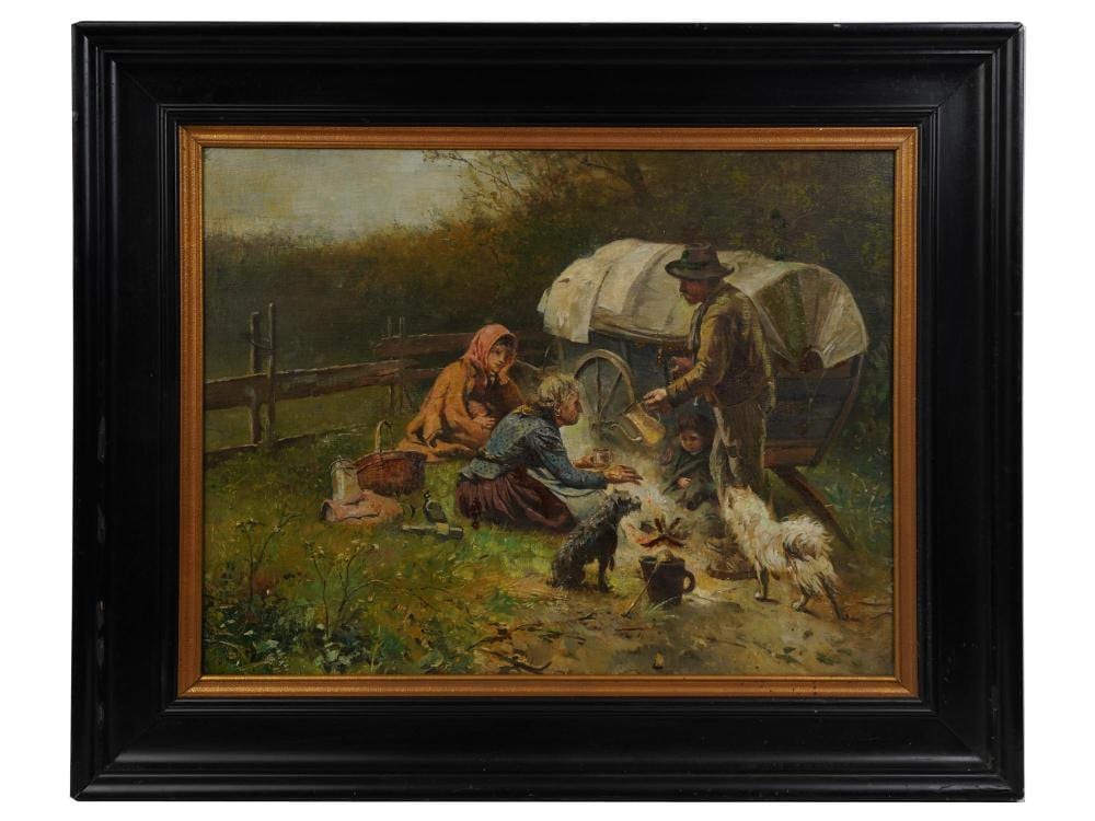 Hermann Lindenschmit comparable auction result: a german oil painting by hermann lindenschmit