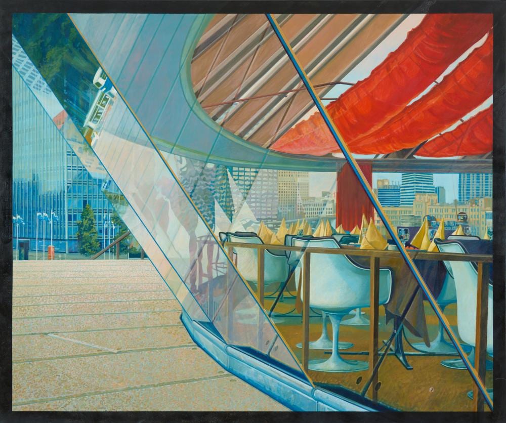 Geoff LaGerche comparable auction result: geoff la gerche born 1940 bennelong restaurant 1978 oil on linen