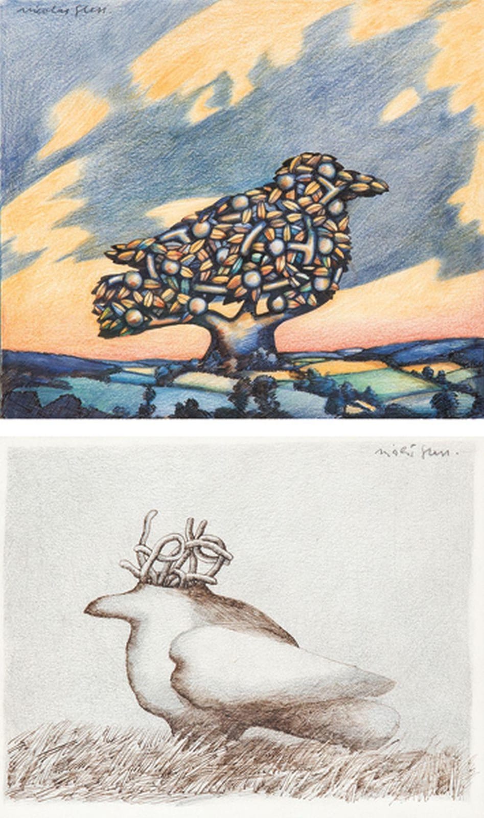 nicolas gless the untitled bird tree · Subastas Segre · 2022-02-08 Nicolas Gless comparable auction result: nicolas gless the untitled bird tree