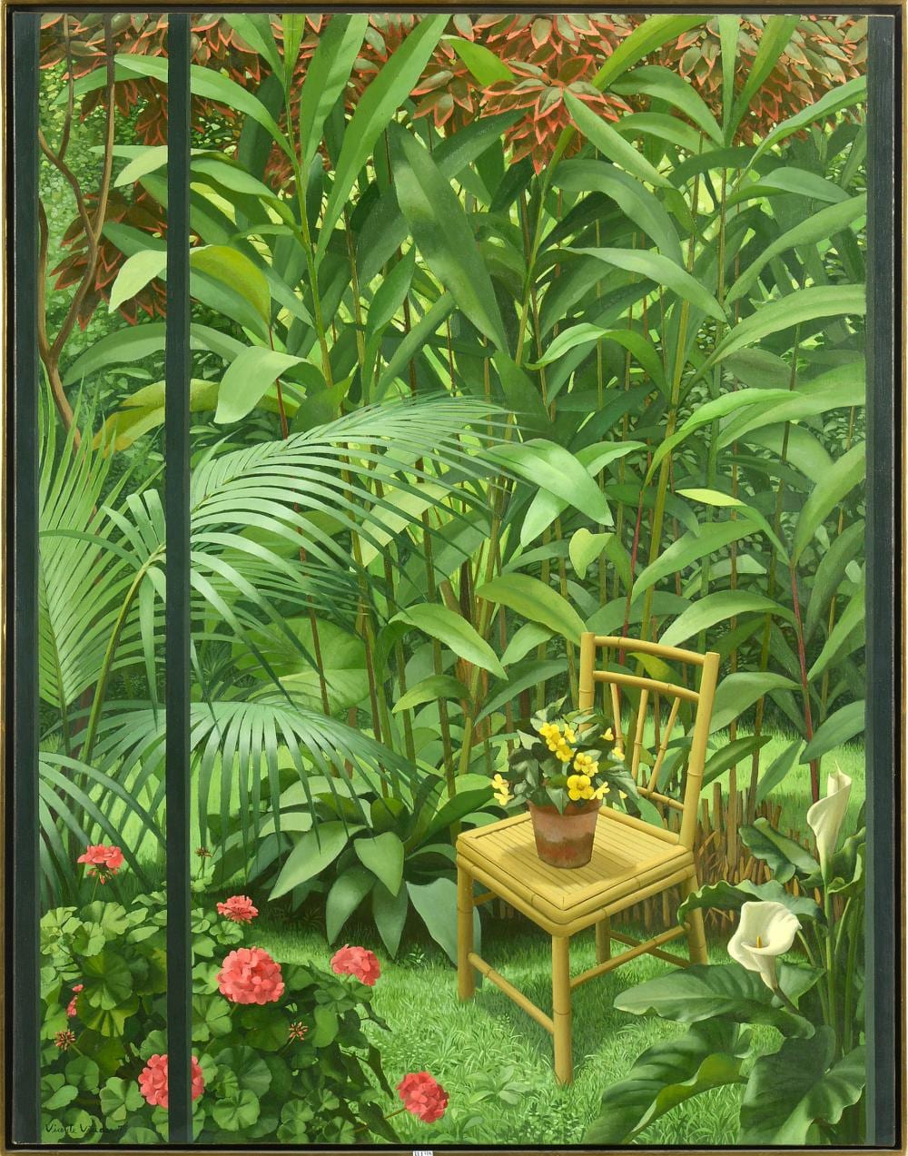 huile sur toile le jardin exotique sign en bas gauche vicen · Vanderkindere · 2022-02-16 Vicente Viudes comparable auction result: huile sur toile le jardin exotique sign en bas gauche vicen