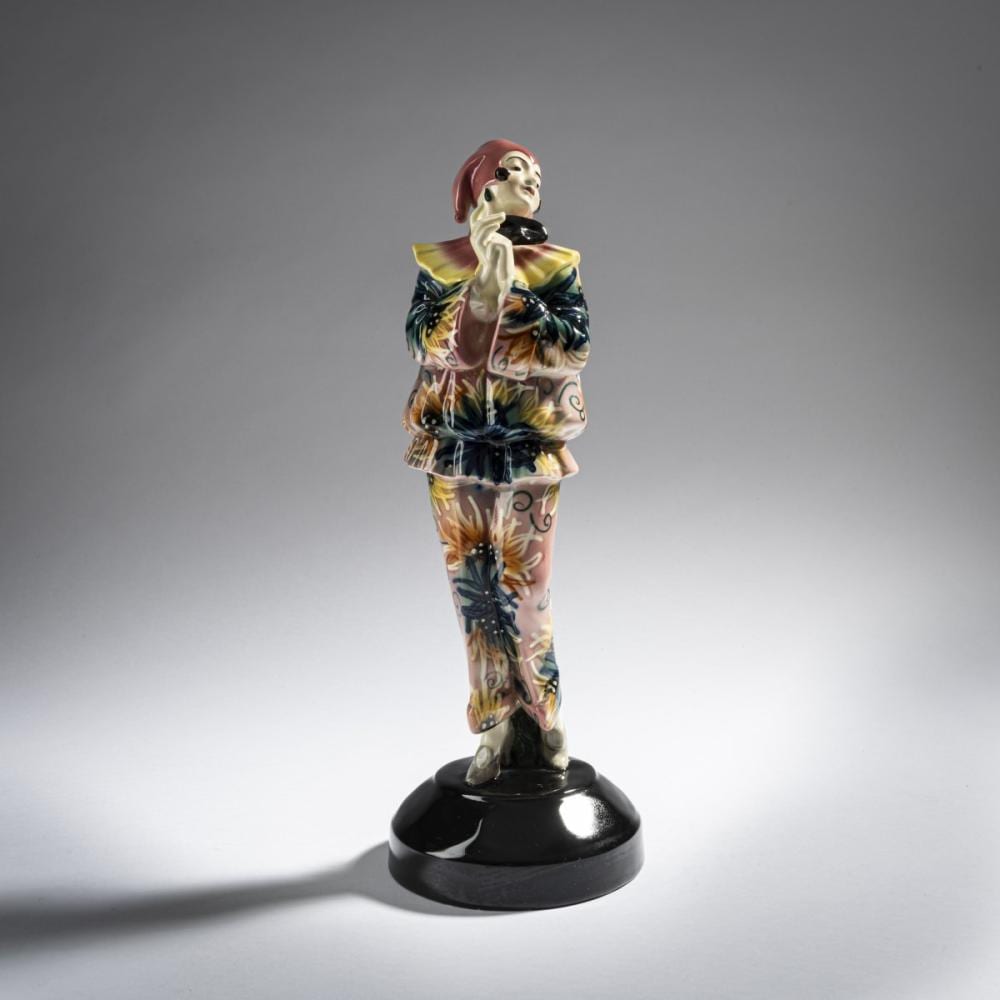 Stephan Dakon comparable auction result: stephan dakon standing pierette with mask c 1925