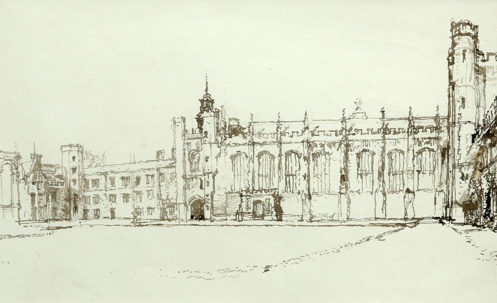 Raymond Teague Cowern comparable auction result: raymond teague cowern 1913 1986 trinity great court cambridge inscribe