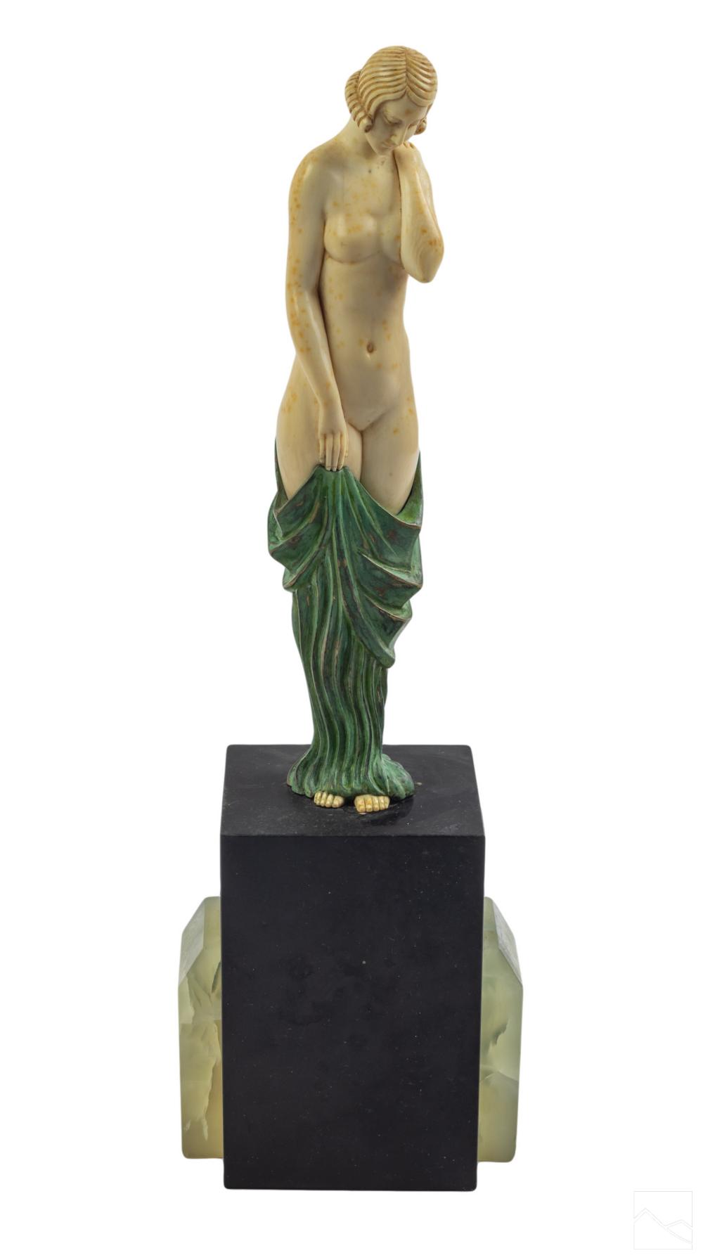 Samuel Lipszyc comparable auction result: samuel lipchytz 1880 1943 bronze nude sculpture