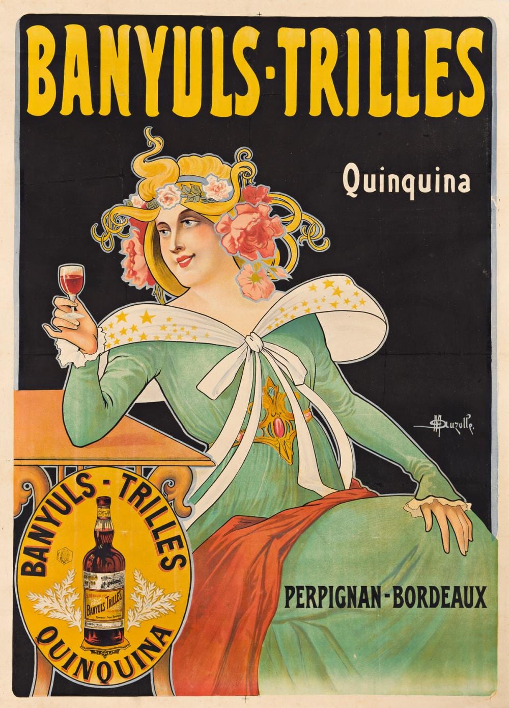 marcellin auzolle 1862 1942 banyuls trilles quinquina circa 1900 53 x38 inches 136 x87 cm · Swann Auction Galleries · 2022-02-24 Marcellin Auzolle comparable auction result: marcellin auzolle 1862 1942 banyuls trilles quinquina circa 1900 53 x38 inches 136 x87 cm