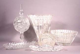 Auction comp thumbnail for SEVEN BRILLIANT CUT, CUT AND PRESSED GLASS TABLE ARTI (Frank Boos, Lot 371)