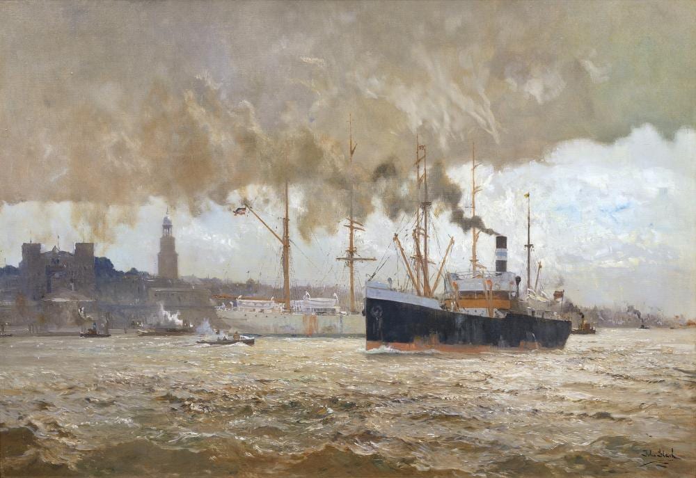 John Gleich comparable auction result: john gleich memel 1879 nach 1927 port of hamburg