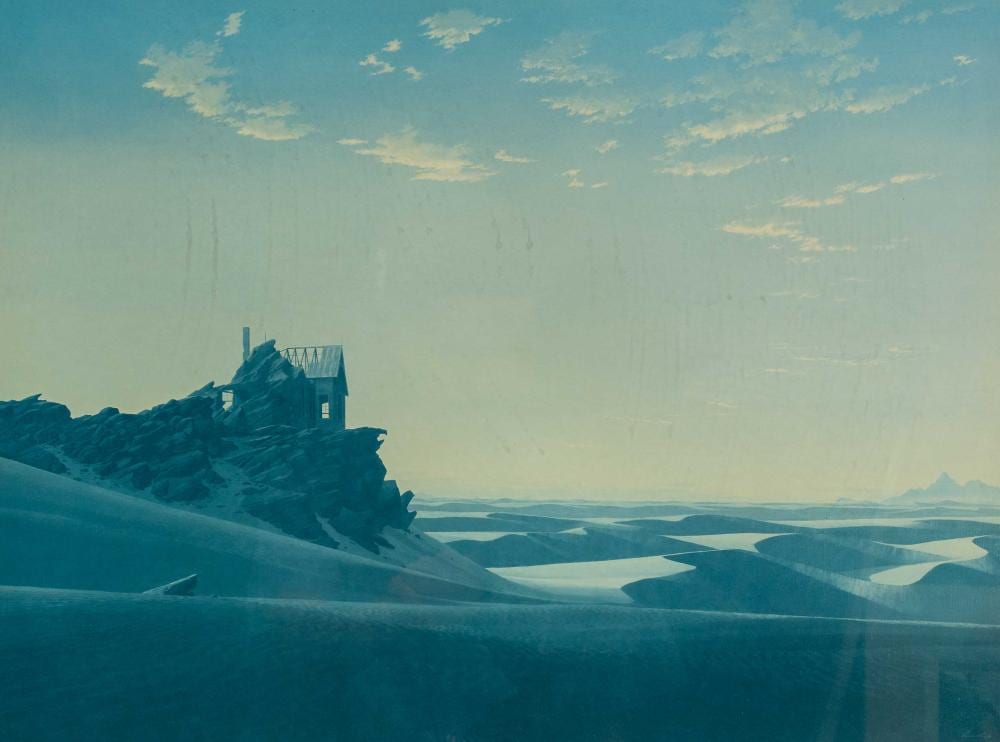 Keith Alexander comparable auction result: keith alexander sa 1946 1998 lithograph petrified land signed numbered 24 150 in pencil 44 x 58 sheet size