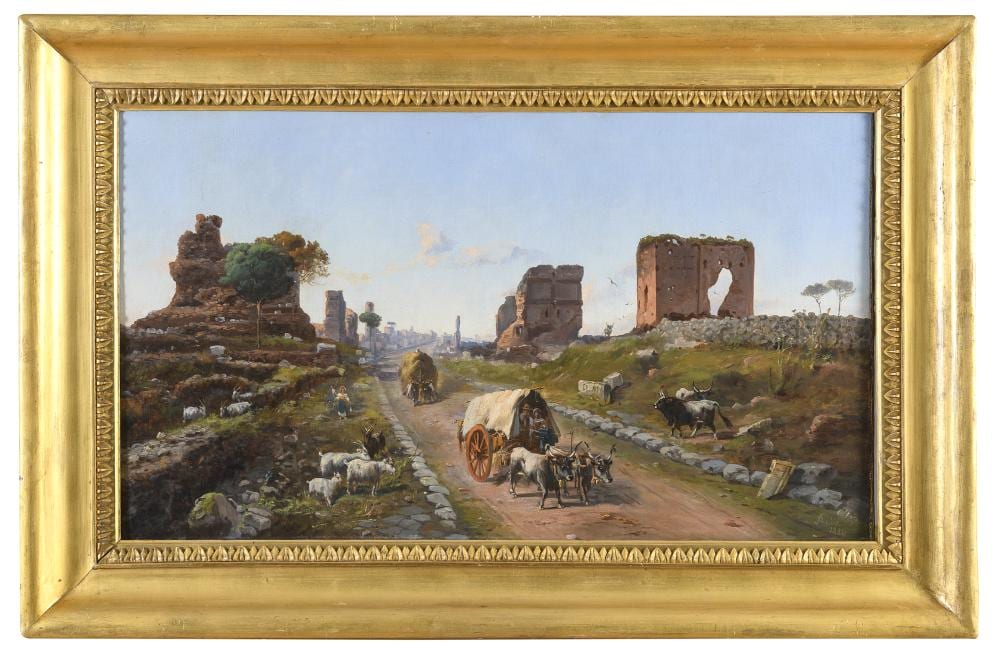 Vincenzo Giovannini comparable auction result: oil painting by vincenzo giovannini