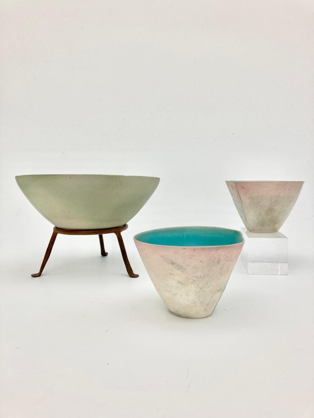 takiguchi kazuo japanese born 1953 three untitled vessels circa 1983 3 textured and glazes vessels all signed in the bottom and · Sloans & Kenyon · 2022-02-11 Takiguchi Kazuo comparable auction result: takiguchi kazuo japanese born 1953 three untitled vessels circa 1983 3 textured and glazes vessels all signed in the bottom and
