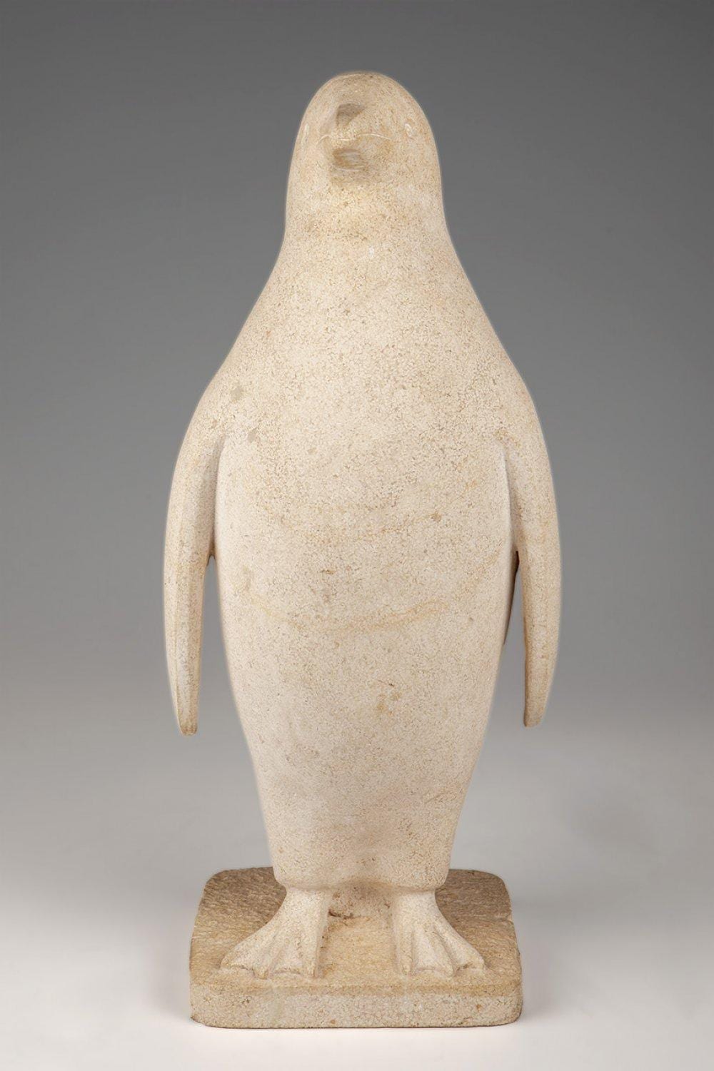 David Mesly comparable auction result: david mesly paris 1918 paris 2004 pingouin marble signed on the base