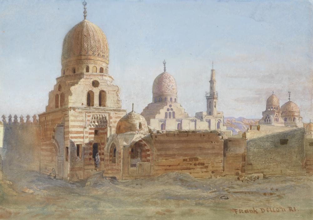 Frank Dillon comparable auction result: frank dillon british 1823 1909 the mosque of sultan al muayyad cairo