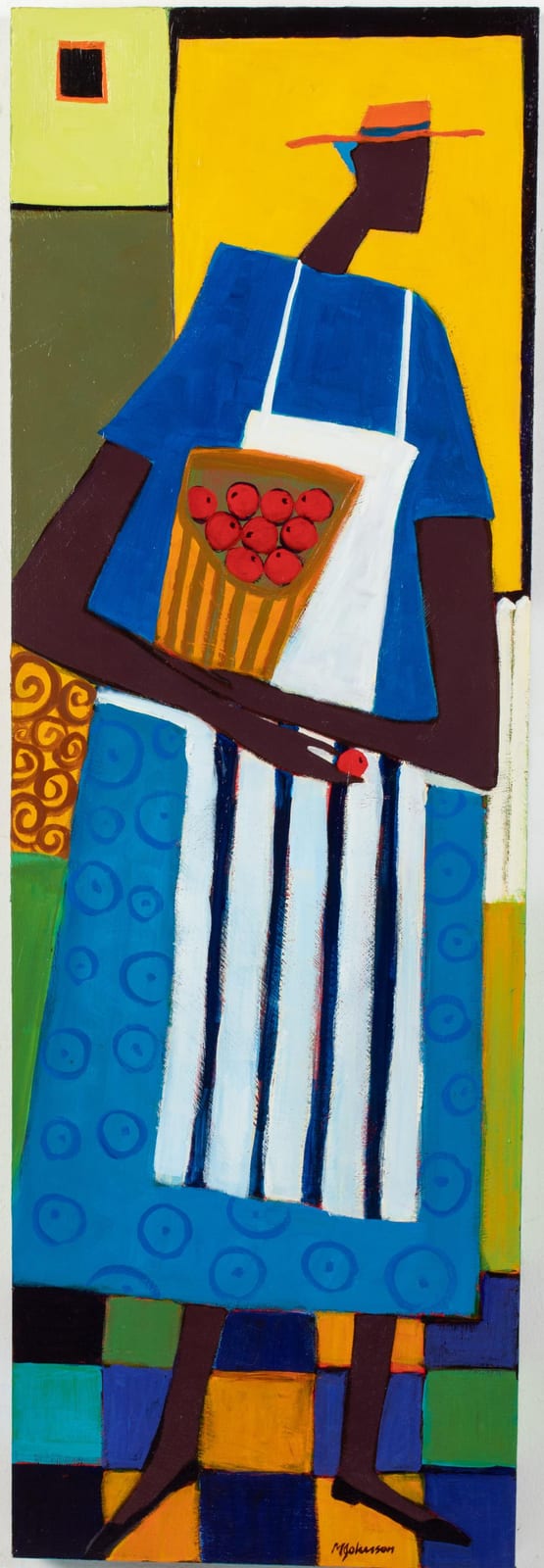 Mandy Johnson comparable auction result: mandy johnson nc b 1952 bite size acrylic