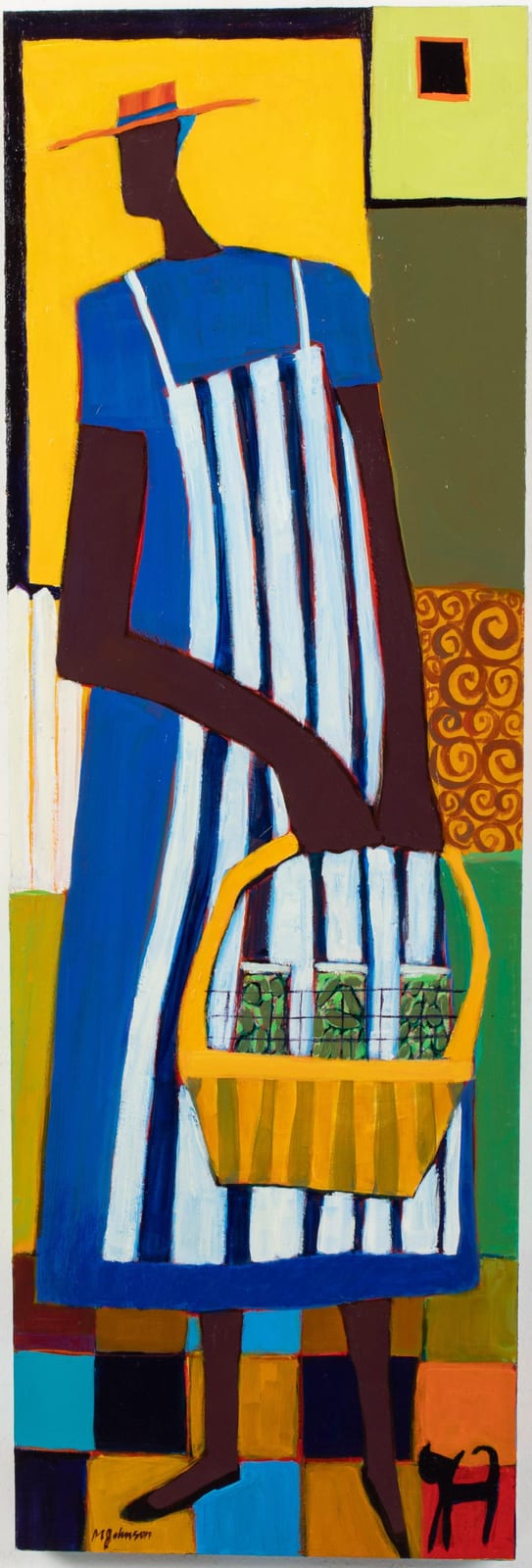 Mandy Johnson comparable auction result: mandy johnson nc b 1952 bread butter acrylic
