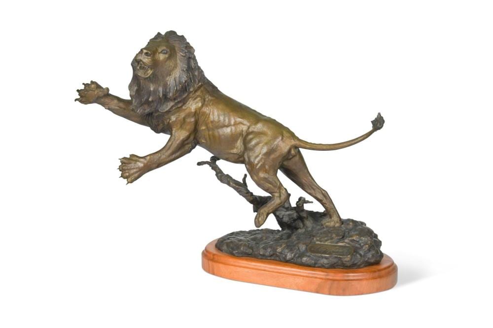 Douglas Van Howd comparable auction result: douglas van howd american born 1935 the challenger bronze