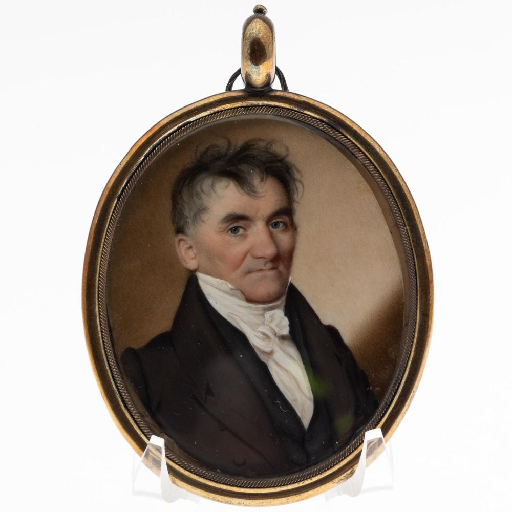 john wood dodge miniature of daniel dodge 19th c · Everard Auctions and Appraisals · 2022-02-24 John Wood Dodge comparable auction result: john wood dodge miniature of daniel dodge 19th c