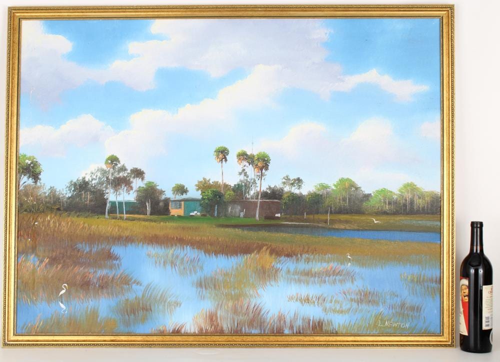 Lemuel Newton comparable auction result: lemuel newton 1950 2014 large florida landscape