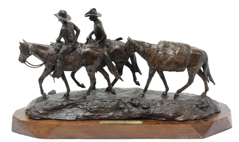 Melvin C. Warren comparable auction result: melvin c warren 1920 1995 texas rangers bronze