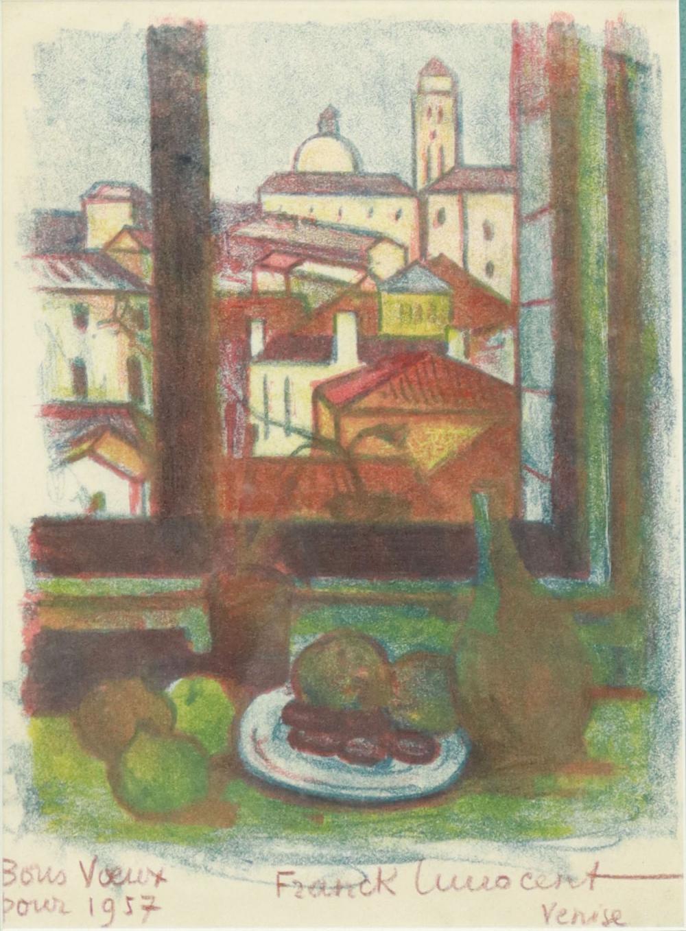 Franck Innocent comparable auction result: franck innocent 1912 1983 venice lithograph