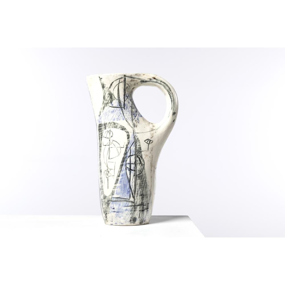 Jacky Coville comparable auction result: jacky coville born 1936 large pitcher with handle