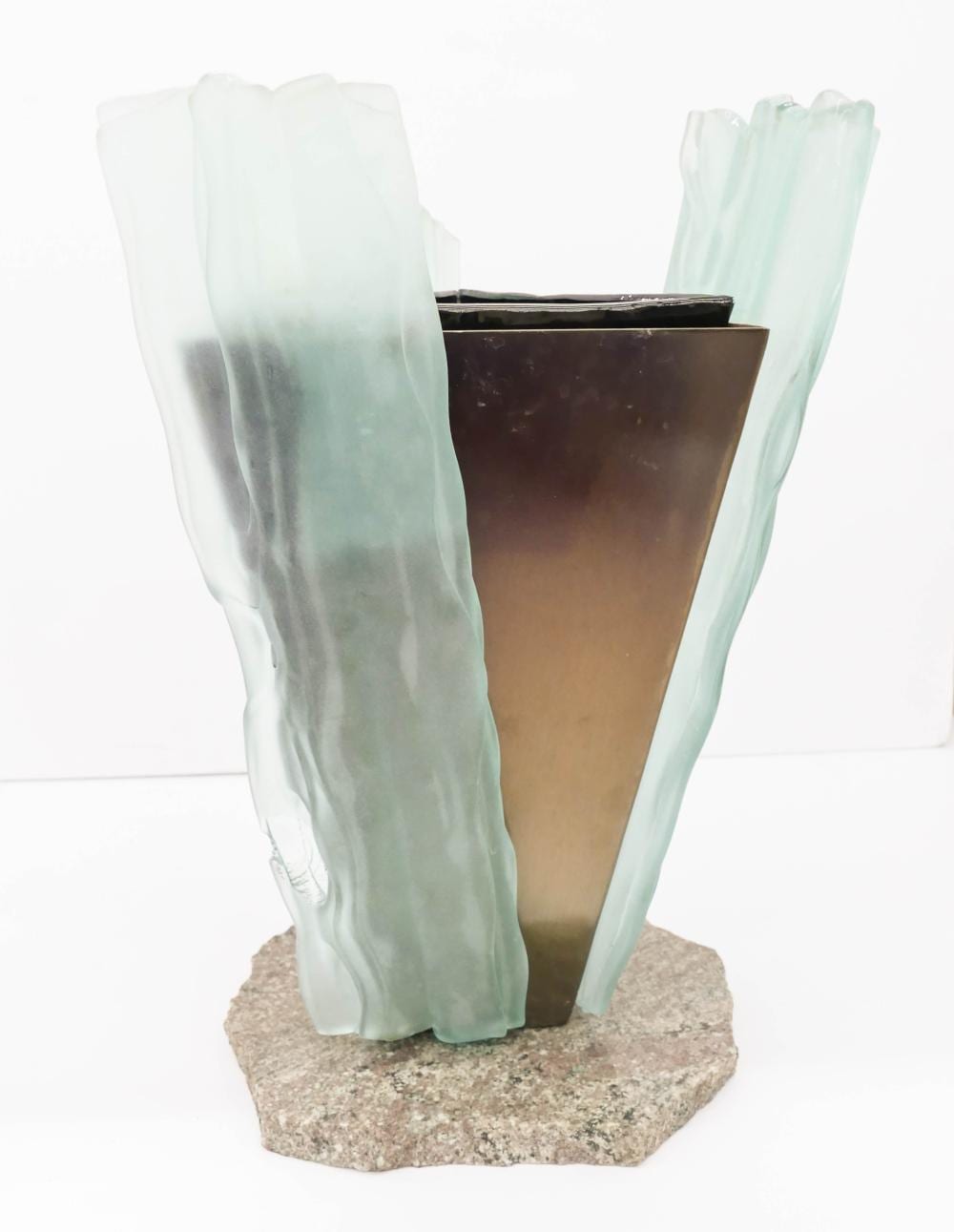 Nancy Mee comparable auction result: nancy mee sculptural vessel copper and glass