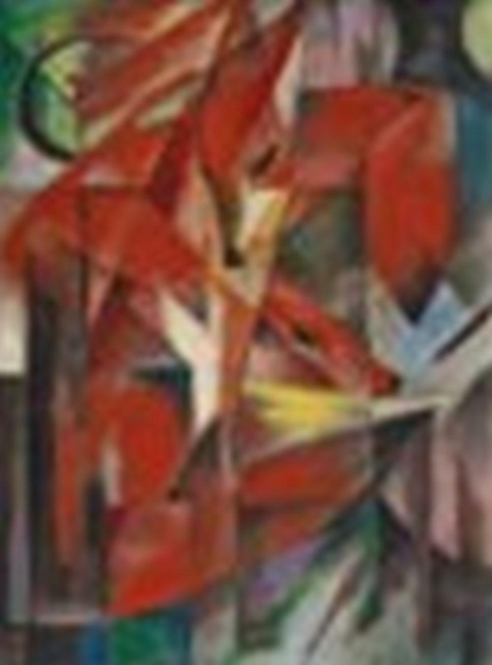 Franz Marc (1880-1916) The Foxes (Die Füchse) oil on canvas 34 3/4 x 26 1/4 comparable sale