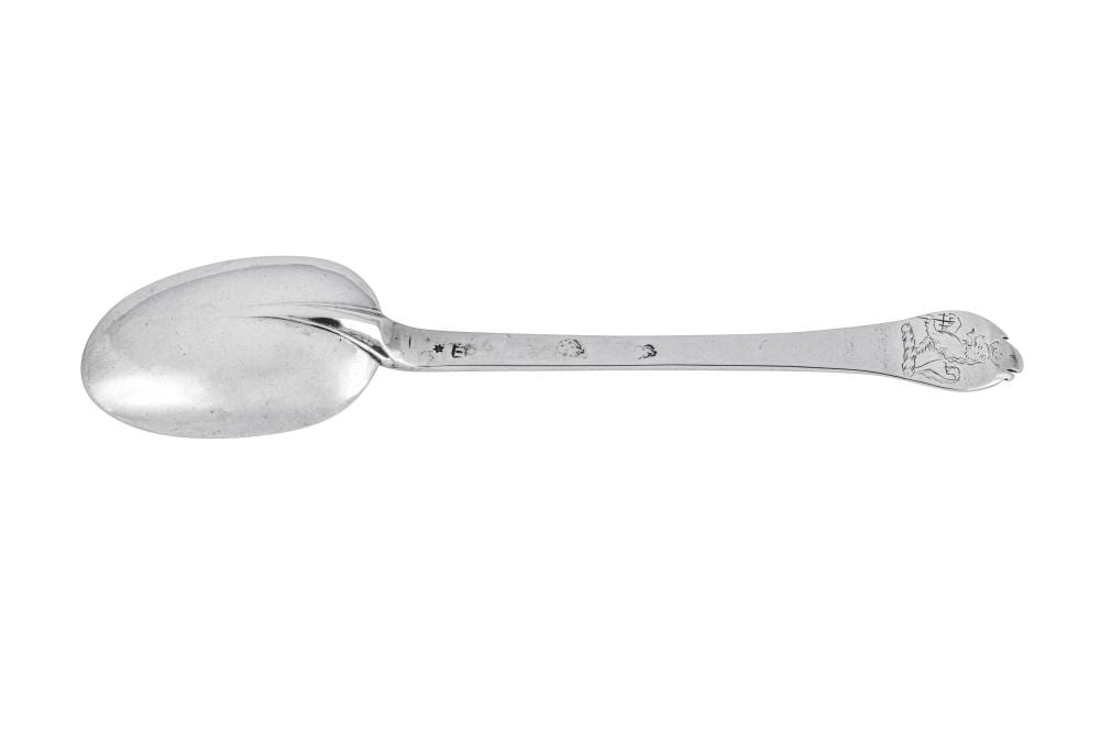 John King comparable auction result: a charles ii sterling silver trefid spoon london circa 1670 by john king