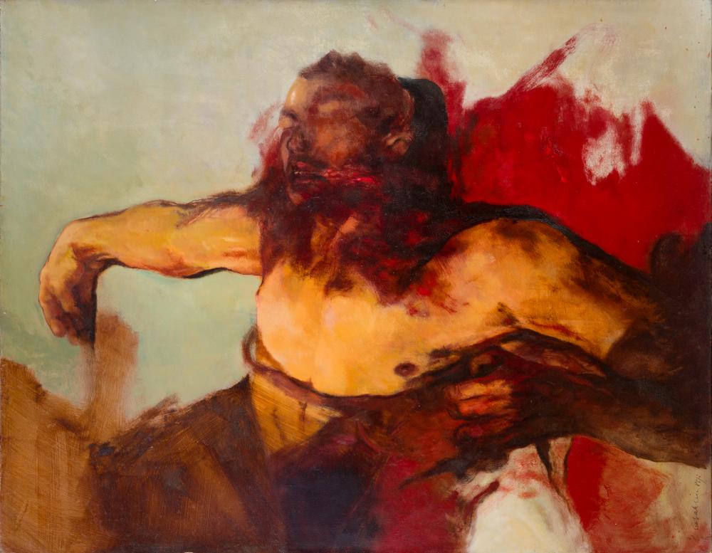 Luis Caballero (1943-1995) S/T, 1988 Óleo sobre papel entelado Medidas: 145 x 115 cm comparable sale
