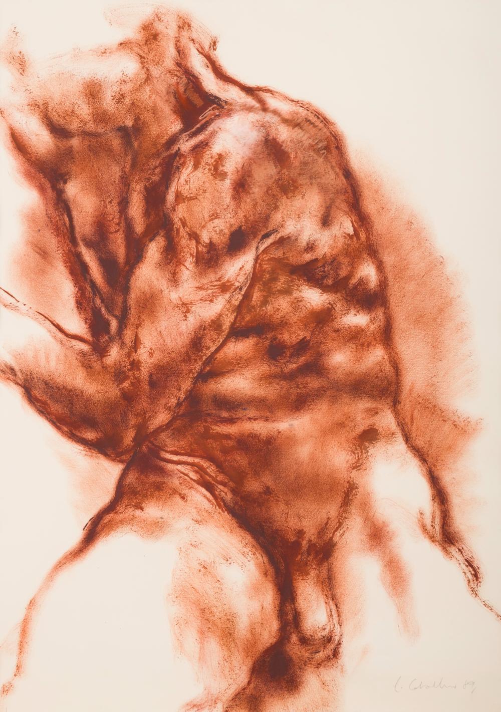 Luis Caballero (1943-1995) S/T, 1989 Sanguina sobre papel Medidas: 104 x 74 cm comparable sale