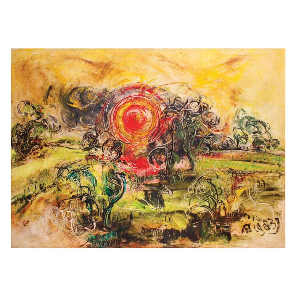 Affandi (1907 - 1990) - Menyongsong Hari Yang Cerah (Sunny Day) comparable sale