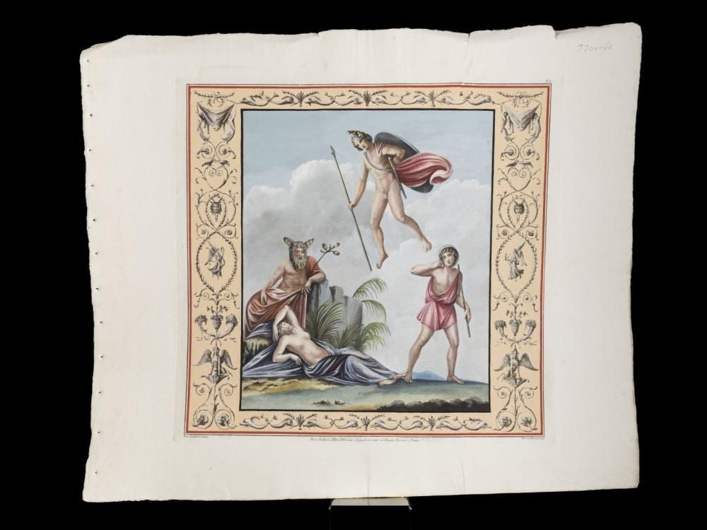 Marco Carloni comparable auction result: marco carloni 1742 1796 smugliewicz 1745 1807 after a mural from the domus aurea a grotesque tavole di grottesche della domus aurea di nerone 18e eeuw