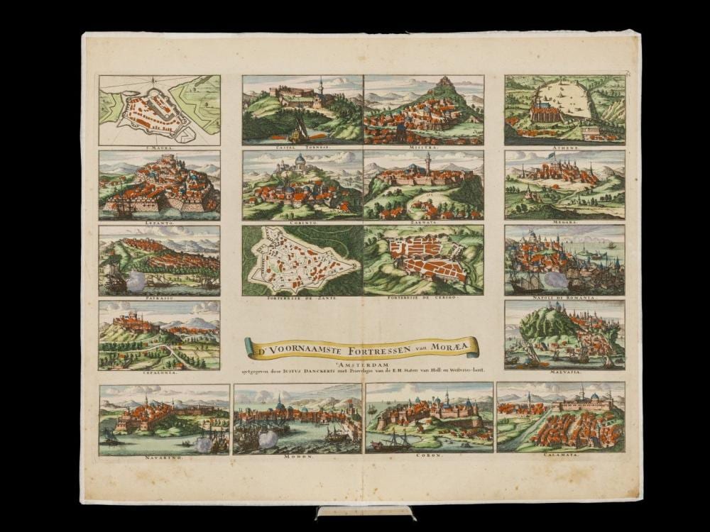 Justus Danckerts comparable auction result: justus danckerts c 1635 c 1701 fortifications of the ottoman empire de voornaamste fortressen van moraea amsterdam ca 1700