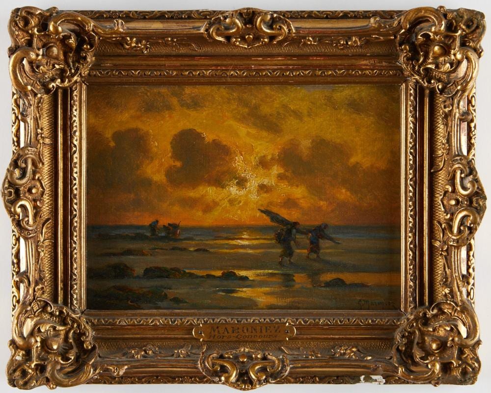 georges maroniez painting oil on board · Revere Auctions · 2022-03-17 Georges Maroniez comparable auction result: georges maroniez painting oil on board