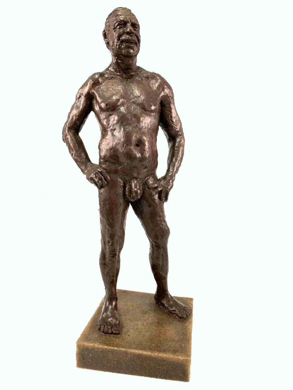 Ramón Lago comparable auction result: ramon lago male nude bronze sculpture