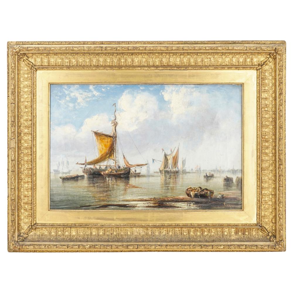 Francis Moltino comparable auction result: francis moltino 1818 1874 nautical oil on canvas