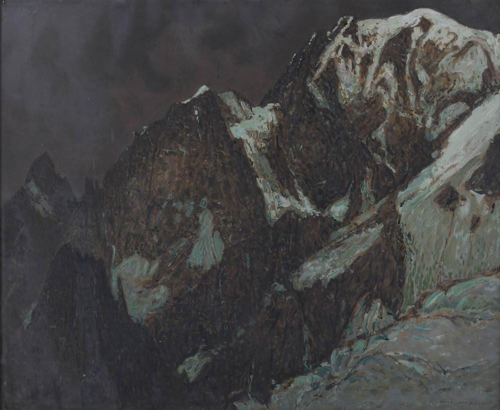 jos mingret 1880 1969 le mont blanc de courmayeur vall e d aosta parois de la brenva 1947 · Subarna Subastas · 2022-03-03 José Mingret comparable auction result: jos mingret 1880 1969 le mont blanc de courmayeur vall e d aosta parois de la brenva 1947