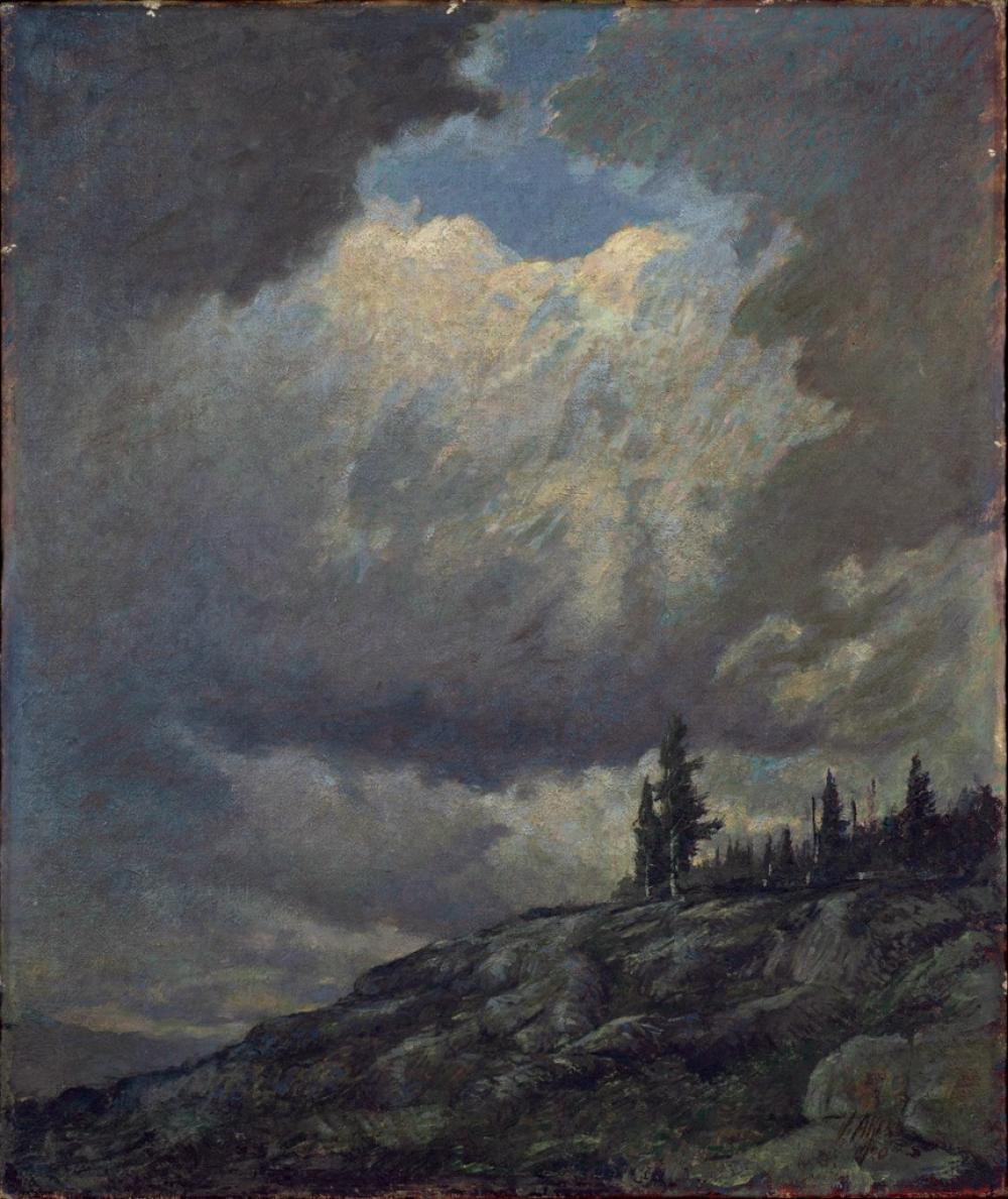Vivian Akers comparable auction result: vivian akers am 1886 1966 stormy sky mt katahdin 1920 oil on canvas on board framed 23 3 4 x 20 1 16 actual 30 1 2 x 26 1 2 framed