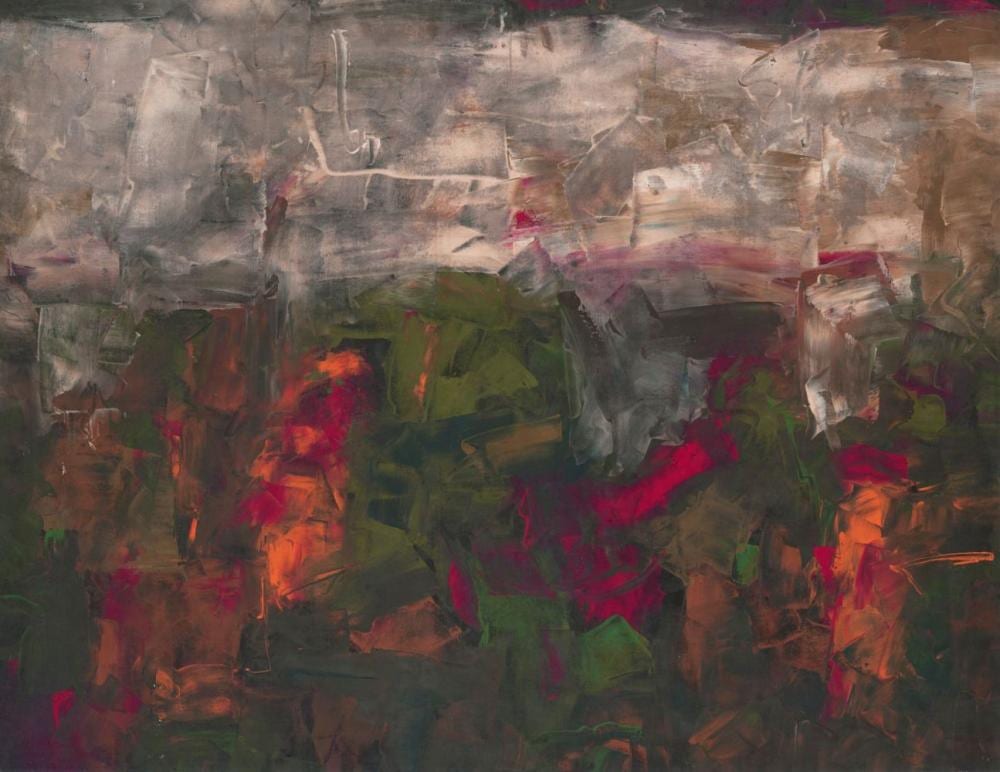 k m adimoolam b 1938 untitled oil on canvas · Christie's · 2022-03-23 K. M. Adimoolam comparable auction result: k m adimoolam b 1938 untitled oil on canvas